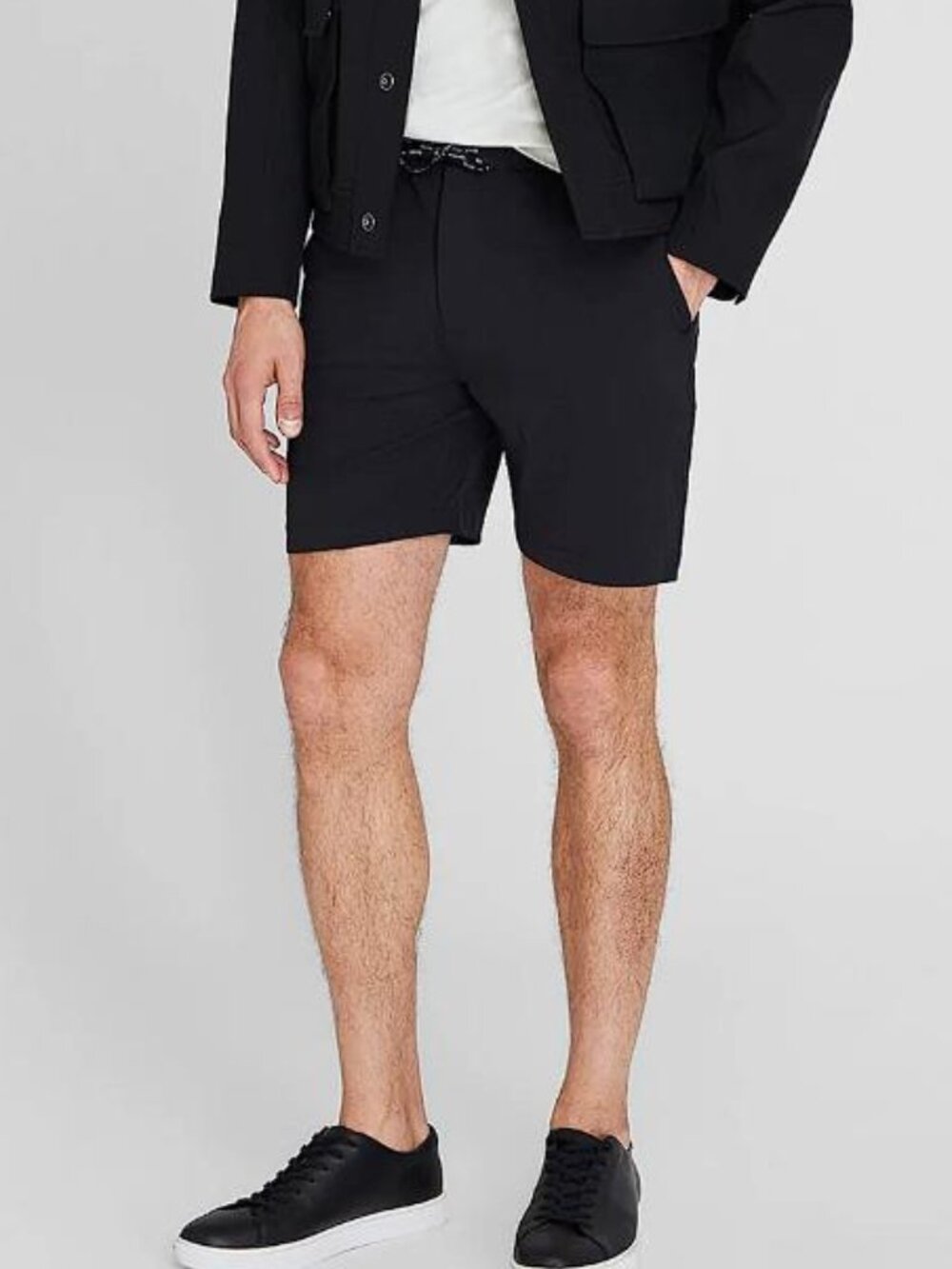 CLUB MONACO Men’s Athletic Shorts Size M In Black